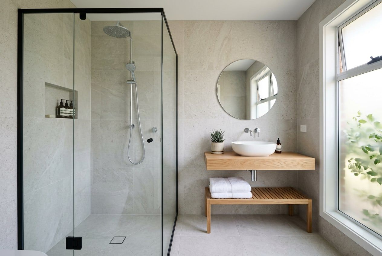 Shower room with walk-in shower
